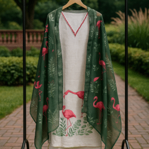 Tropical Flamingo Cotton Suit Set