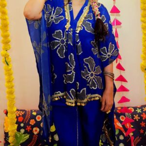 Kaftan Paired with Tulip Salwar