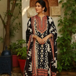 Tribal Print Modal Cotton Suit Set